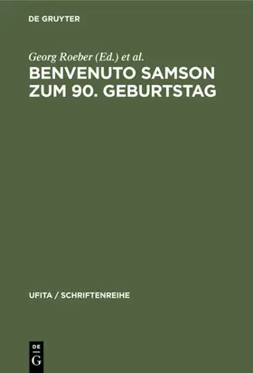 Roeber / Windisch / Schmieder |  Benvenuto Samson zum 90. Geburtstag | eBook | Sack Fachmedien