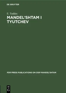 Toddes |  Mandel'shtam i Tyutchev | eBook | Sack Fachmedien