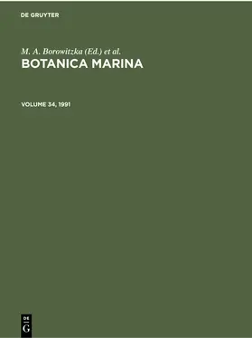 Boalch / Borowitzka |  Botanica Marina. Volume 34, 1991 | Buch |  Sack Fachmedien