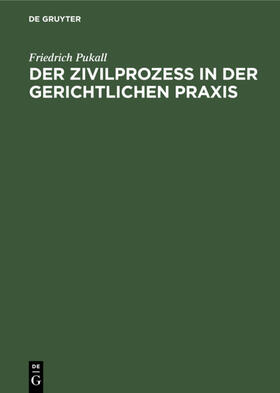 Pukall |  Der Zivilprozeß in der gerichtlichen Praxis | eBook | Sack Fachmedien