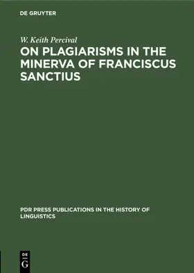  On Plagiarisms in the Minerva of Franciscus Sanctius | eBook | Sack Fachmedien