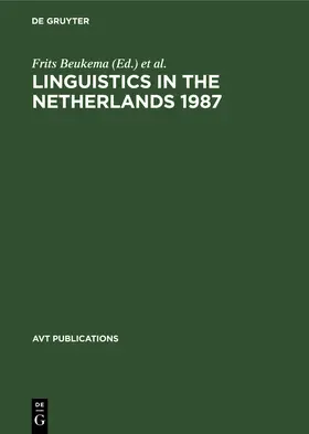 Coopmans / Beukema |  Linguistics in the Netherlands 1987 | Buch |  Sack Fachmedien