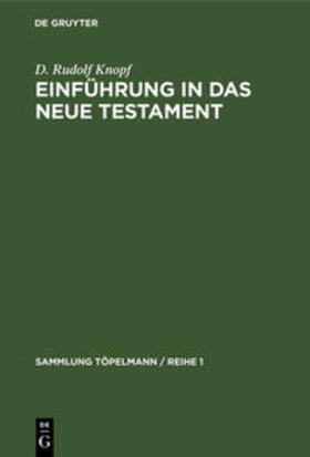Knopf |  Einführung in das Neue Testament | Buch |  Sack Fachmedien