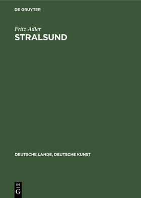 Adler |  Adler, F: Stralsund | Buch |  Sack Fachmedien