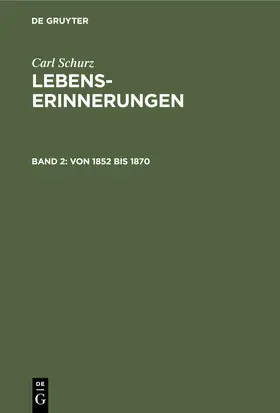  Von 1852 bis 1870 | Buch |  Sack Fachmedien