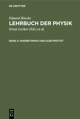 Riecke |  Magnetismus und Elektrizität | eBook | Sack Fachmedien