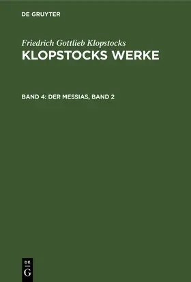 Klopstocks |  Der Messias, Band 2 | Buch |  Sack Fachmedien