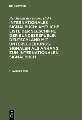  1. Januar 1911 | eBook | Sack Fachmedien