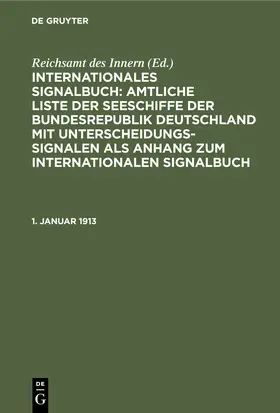  1. Januar 1913 | eBook | Sack Fachmedien