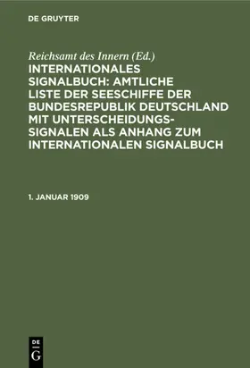  1. Januar 1909 | eBook | Sack Fachmedien