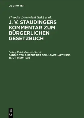 Kober / Kuhlenbeck |  Recht der Schuldverhältnisse, Teil 1: §§ 241-580 | Buch |  Sack Fachmedien