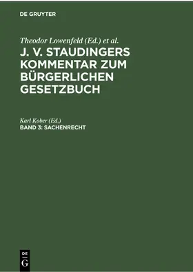 Kober | Sachenrecht | Buch | 978-3-11-234683-9 | sack.de