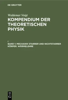 Voigt |  Mechanik starrer und nichtstarrer Körper. Wärmelehre | eBook | Sack Fachmedien