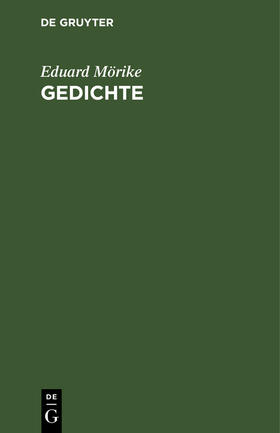 Mörike |  Gedichte | Buch |  Sack Fachmedien