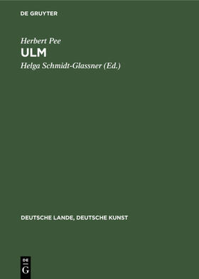 Pee / Schmidt-Glassner |  Ulm | Buch |  Sack Fachmedien