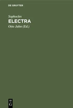 Sophocles / Jahn |  Electra | eBook | Sack Fachmedien