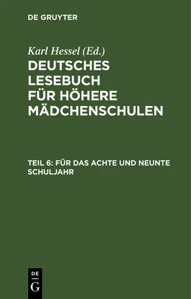 Hessel |  Für das achte und neunte Schuljahr | Buch |  Sack Fachmedien