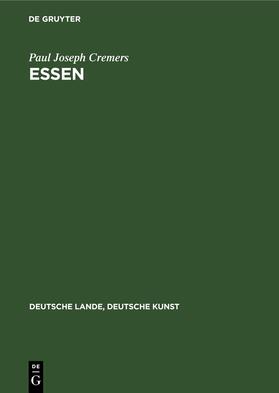 Cremers |  Cremers, P: Essen | Buch |  Sack Fachmedien