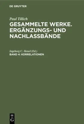 Henel |  Korrelationen | eBook | Sack Fachmedien