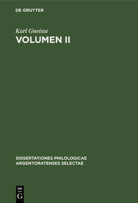 Gneisse |  Volumen II | Buch |  Sack Fachmedien