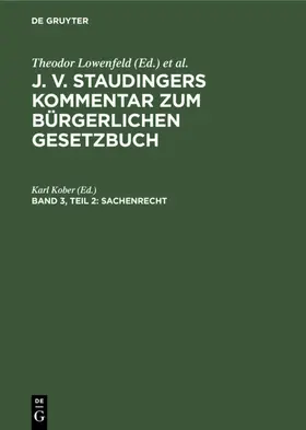 Kober |  Sachenrecht | eBook | Sack Fachmedien