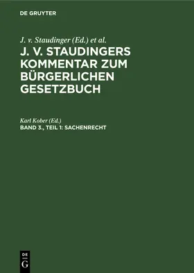 Kober |  Sachenrecht | Buch |  Sack Fachmedien