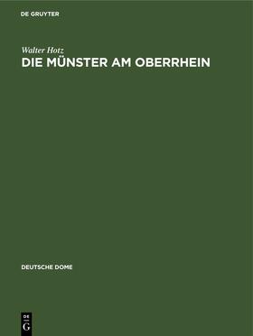 Hotz |  Hotz, W: Münster am Oberrhein | Buch |  Sack Fachmedien