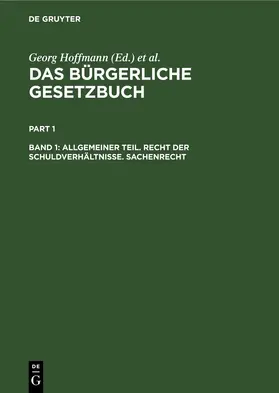 Hoffmann / Brückner / Erler | Allgemeiner Teil. Recht der Schuldverhältnisse. Sachenrecht | E-Book | sack.de