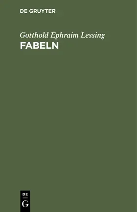 Lessing |  Fabeln | Buch |  Sack Fachmedien