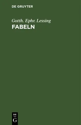 Lessing |  Fabeln | Buch |  Sack Fachmedien