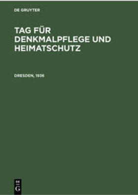 Degruyter |  Dresden, 1936 | Buch |  Sack Fachmedien