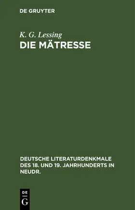 Lessing |  Die Mätresse | eBook | Sack Fachmedien