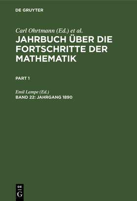 Lampe |  Jahrgang 1890 | Buch |  Sack Fachmedien