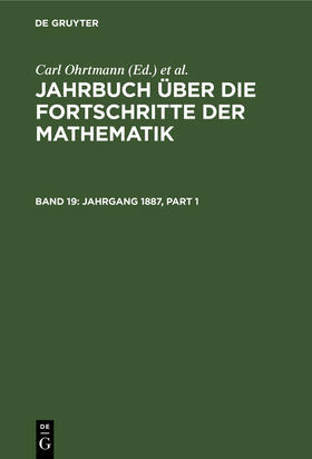 Lampe / Ohrtmann / Henoch |  Jahrgang 1887 | Buch |  Sack Fachmedien