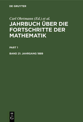 Lampe / Ohrtmann / Henoch |  Jahrgang 1889 | Buch |  Sack Fachmedien