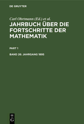 Lampe / Ohrtmann / Henoch |  Jahrgang 1895 | Buch |  Sack Fachmedien