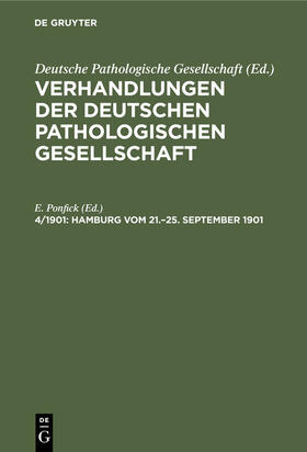 Ponfick |  Hamburg vom 21.–25. September 1901 | eBook | Sack Fachmedien