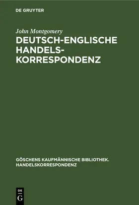 Montgomery |  Deutsch-Englische Handelskorrespondenz | eBook | Sack Fachmedien