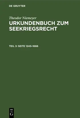 Niemeyer |  Seite 1245-1666 | Buch |  Sack Fachmedien