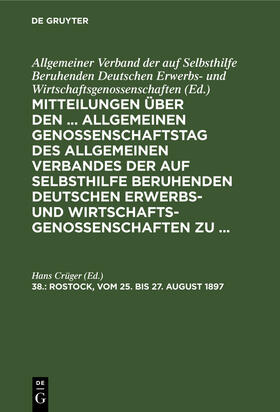 Crüger |  Rostock, vom 25. bis 27. August 1897 | eBook | Sack Fachmedien