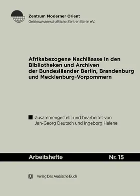 Deutsch / Halene |  Afrikabezogene Nachlässe | eBook | Sack Fachmedien