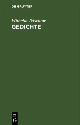 Telschow |  Gedichte | Buch |  Sack Fachmedien