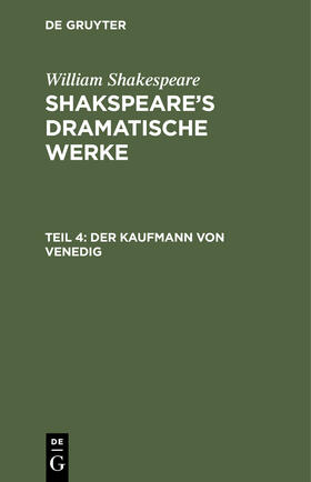  Der Kaufmann von Venedig | Buch |  Sack Fachmedien