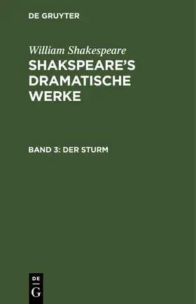 Shakespeare |  Der Sturm | eBook | Sack Fachmedien