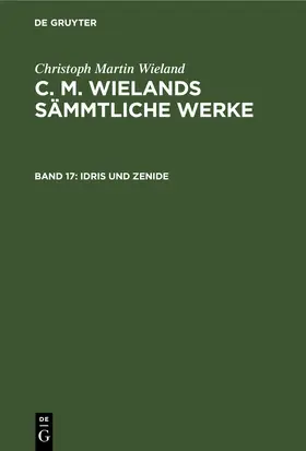 Wieland |  Idris und Zenide | eBook | Sack Fachmedien