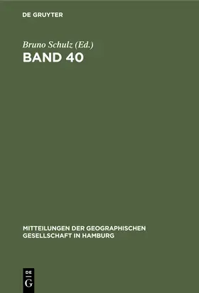 Schulz |  Band 40 | Buch |  Sack Fachmedien