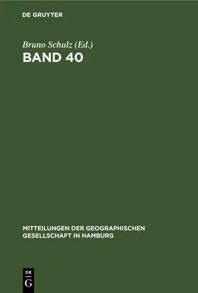 Schulz |  Band 40 | eBook | Sack Fachmedien