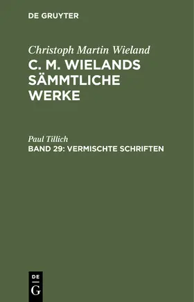 Wieland |  Vermischte Schriften | Buch |  Sack Fachmedien