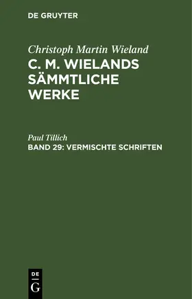 Wieland |  Vermischte Schriften | eBook | Sack Fachmedien