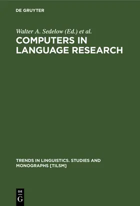 Yeates Sedelow / Sedelow |  Computers in Language Research | Buch |  Sack Fachmedien